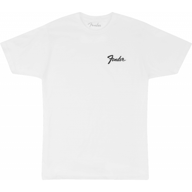T-Shirt Fender Transition Logo White, XXL