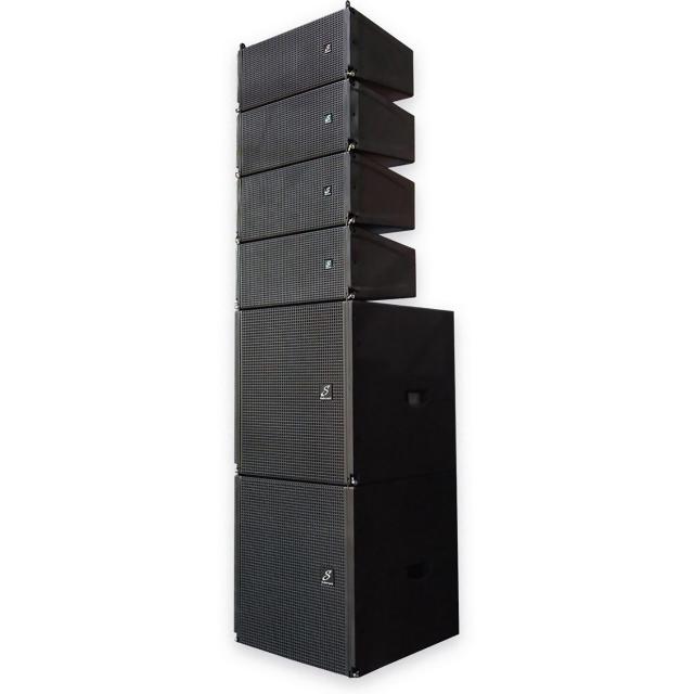Unità MF/HF per Line Array Attivo 2x 6.5” con DSP