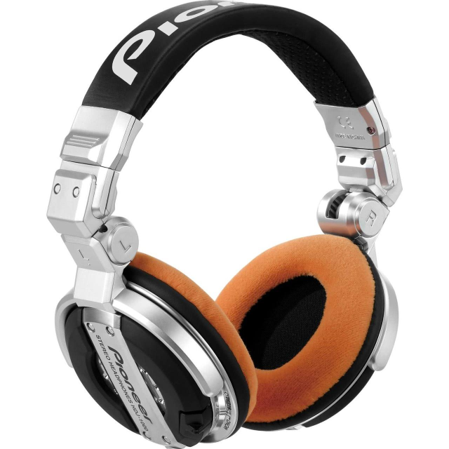Earpad Set VELOUR for Pioneer HDJ-1000 - tangerine
