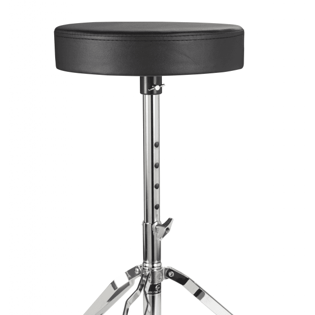 Sgabello regolabile per batteria con cuscino imbottito