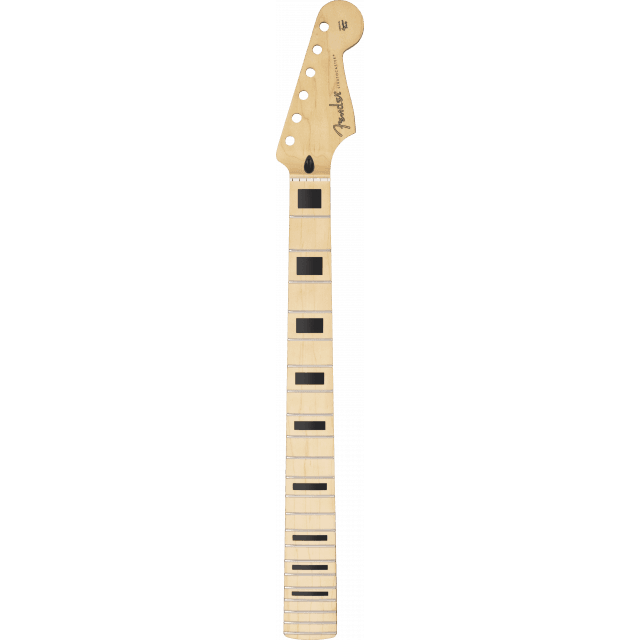 Manico Fender Player Strat Neck w/Block Inlays, 22 Medium Jumbo Frets, Maple