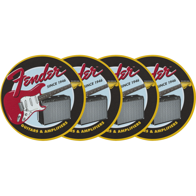Fender™ 1946 Guitars & Amps Coaster Set