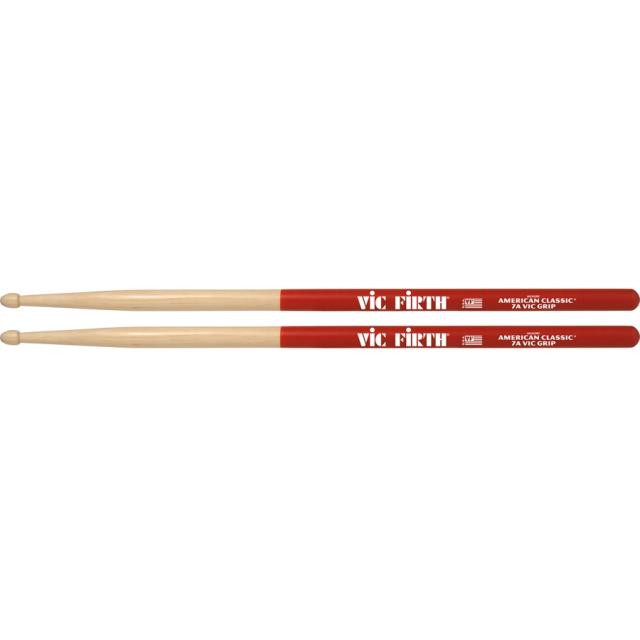Bacchette Hicory American Classic® Vic Grip Punta in Legno