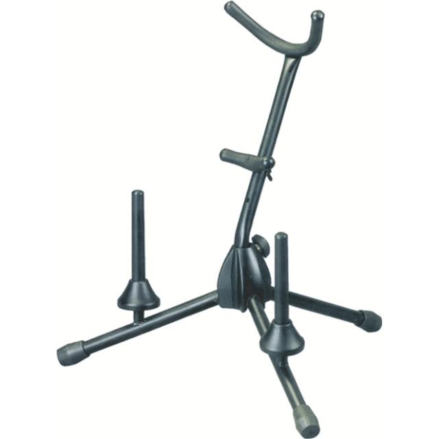 Multiple stand for two clarinets or flutes and one saxophone