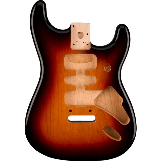 Deluxe Series Stratocaster® HSH, Alder Body, 2-Point Bridge Mount, 3-Color Sunburst