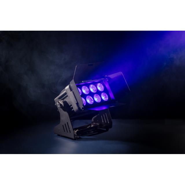 Faro wash a batteria 8x15W IP65