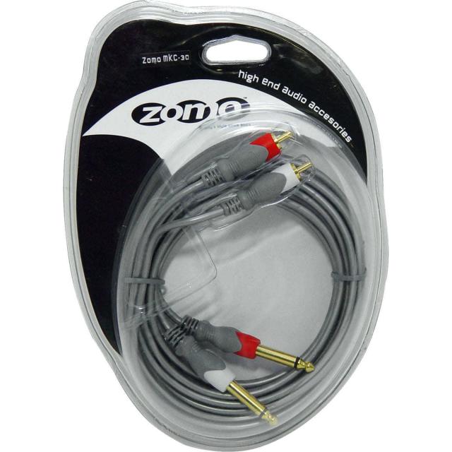 Cable MKC-30 - 2x 6,3 mm jack - RCA - 3m