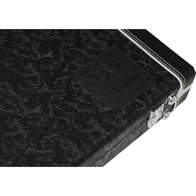 Astuccio Fender  Waylon Jennings Strat/Tele Case, Black Tooled Leather