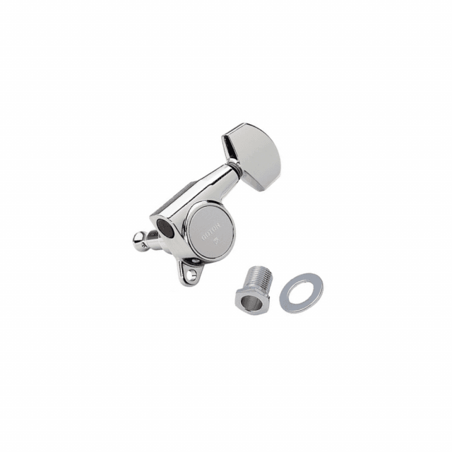Electric and Acoustic Guitar Machine Heads, 6L, Chrome