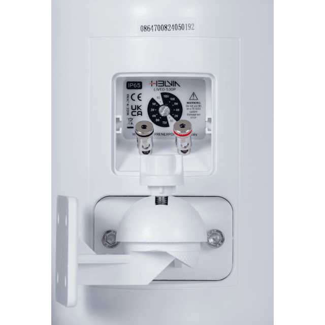 5.25" Waterproof 2-way Passive Wall-Mount Speaker Pair, White