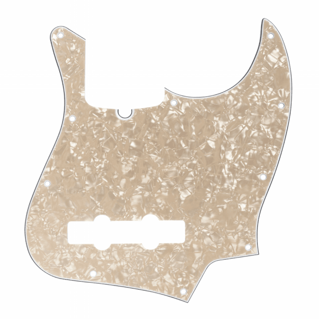 J-Bass Pickguard Vintage Pearl