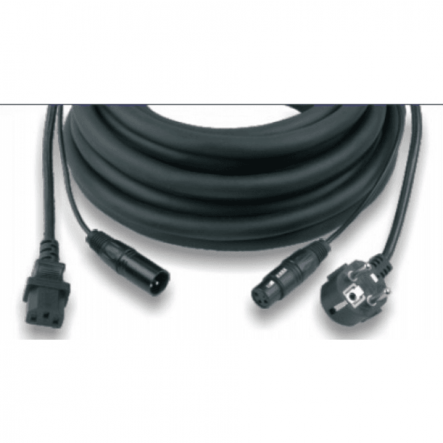 Audio signal and electric power combination cable for active speakers (3x2.5mm² - 2x0.22mm², 15mt)