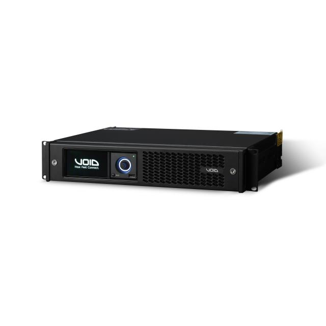 4-channel amplifier, 2300 W into 4 Ω, advanced DSP with Dante/AES67 system and 4.3" touchscreen
