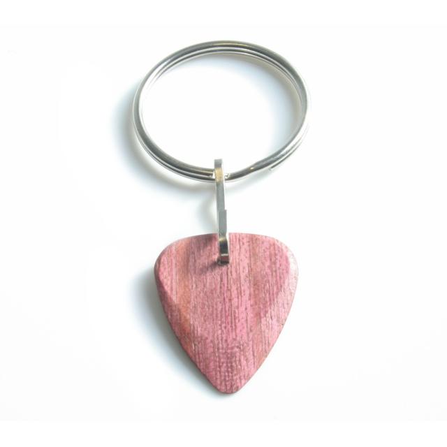 Key Ring with Macassar Purple Heart Wood Pick