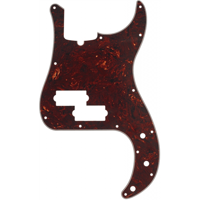 Pickguard, Precision Bass®, 13-Hole Mount (with Truss Rod Notch), Tortoise Shell, 4-Ply