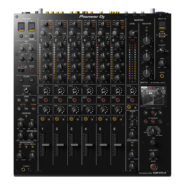 Mixer DJ a 6 canali professionale stile Creative con lunghi fader