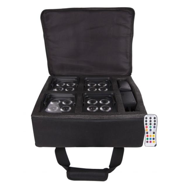 Battery powered PAR 4x12W RGBWAUV