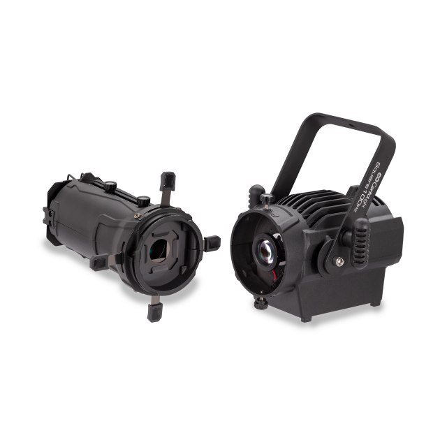 100W Mini Led Profile Spot Light with Zoom, Beam Shaping Shutters & Gobo Slot