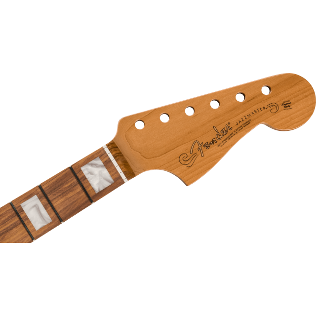 Manico Fender  Roasted Jazzmaster Neck, Block Inlays, 22 Medium Jumbo Frets, 9.5" Radius, Pau Ferro Modern C Shape
