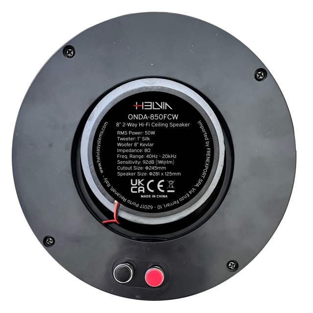Altoparlante da soffitto 50W 8 ohm a 2 vie Hi-Fi con griglia senza cornice
