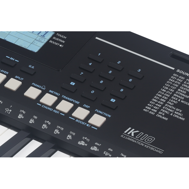 Tastiera entry-level "Touch Response" a 61 tasti con sistema di illuminazione dei tasti a LED