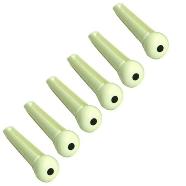 Tone Pins Ivory with Black Dot (Pack of 50 pcs)