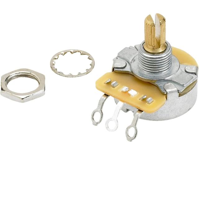 Potenziometro ad albero diviso vintage 250K con hardware di montaggio