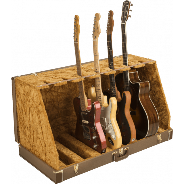 Fender® Classic Series Case Stand - 7 Guitar, Brown