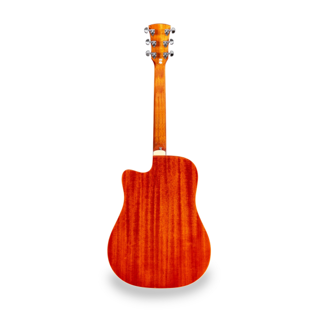 Cutaway acoustic guitar with preamp