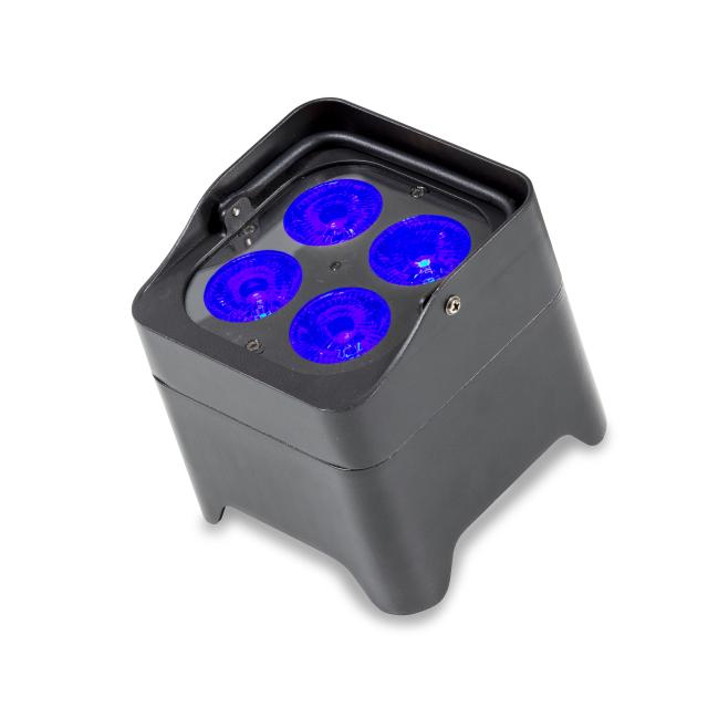 Battery powered PAR 4x12W RGBWAUV