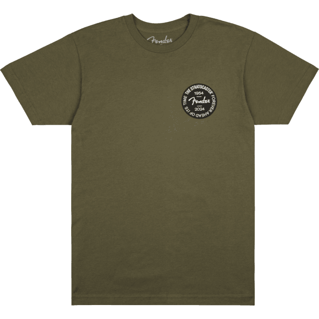Stratocaster™ 70th Anniversary Badge Tee, Olive, M