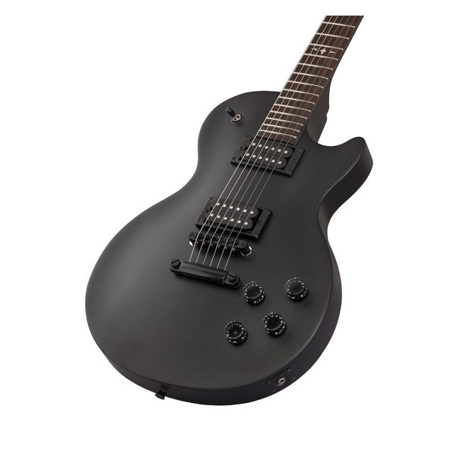Chitarra elettrica serie SHADOW spalla mancante con 2 humbucker, ponte tune o matic e manico set-in