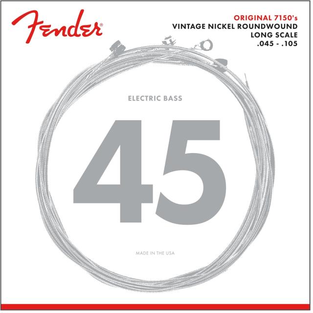 Set di Corde Original 7150 Bass Nichel Puro Roundwound Scala Lunga 7150M Scalature .045-.105 Scalature