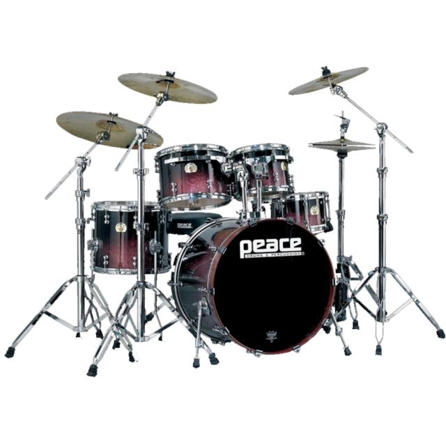 Drum Set 5 pcs in Acero Canadese con finiture laccate speciali