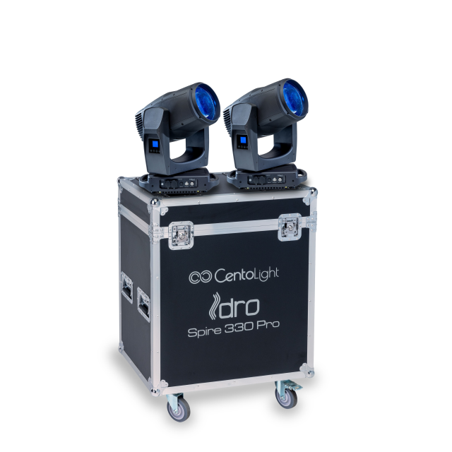 SET OF 2 BEAM & WASH MOVING HEAD IP66 WITH CASE