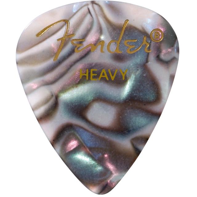 Plettri in celluloide premium 351, pesante, abalone, confezione da 12