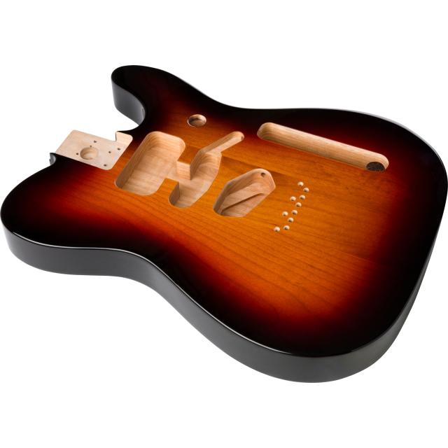 Supporto per ponte moderno con body in ontano Telecaster® SSH serie Deluxe, 3 colori Sunburst